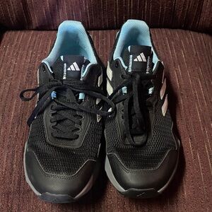 adidas Black and Blue Athletic Shoes